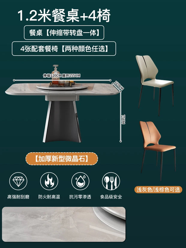 Reception Turntable Dining Table Luxury Nordic Entryway Dining Table Salon Makeup Entryway Unique Mesa Muebles Home Furniture