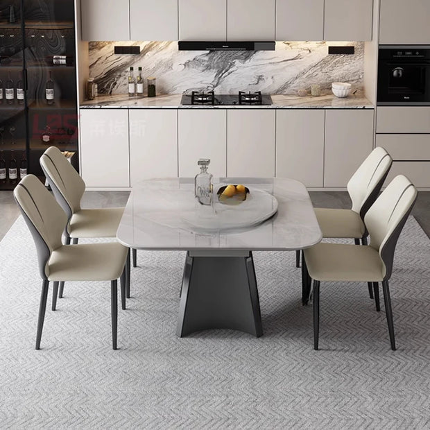 Reception Turntable Dining Table Luxury Nordic Entryway Dining Table Salon Makeup Entryway Unique Mesa Muebles Home Furniture