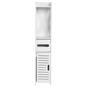 80x15.5x15CM Bathroom Toilet Furniture Cabinet Cupboard Shelf Tissue Storage Rack White Wood-Plastic Board