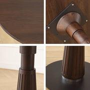 Round Mid-Century Modern Dining Table  Best Choice Products 31.5inSpace-Saving Dinette  Leisure Table for 2 to 4 Person