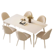 Wooden Nordic Rectangle Dining Table – Minimalist Luxury for Living Room & Garden