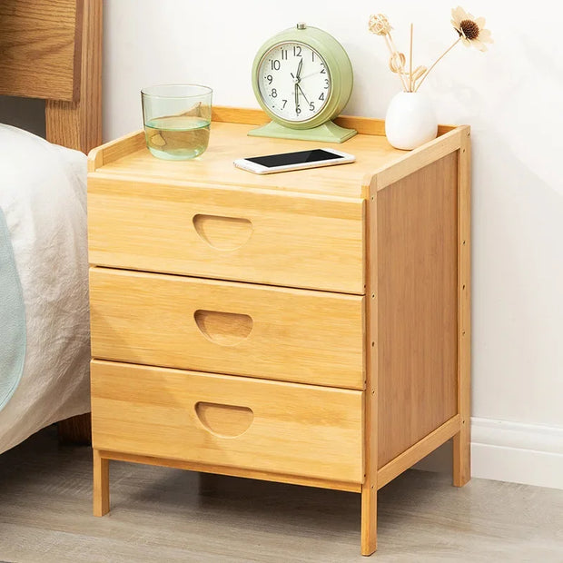 Simple Solid Wood Bedside Table – Small Storage Cabinet, Nordic European Mini Nightstand