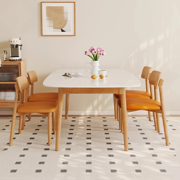 Wood Restaurant Dining Table Kitchen Coffee Conference Luxury Mid Century Living Room Dining Table Study Muebles Salon Furniture