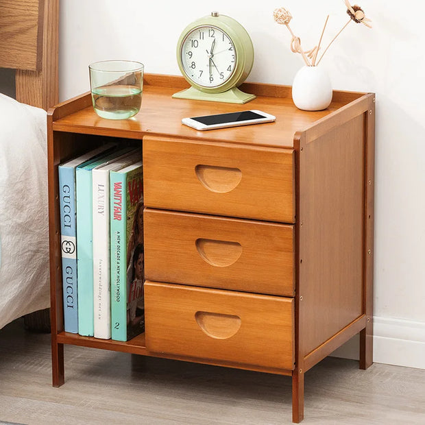 Bedside table simple solid wood small cabinet storage cabinet bedroom bedside simple Nordic European modern mini