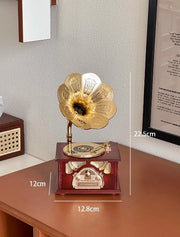 Middle Ancient Style French Retro Solid Wood Round Dining Table – Extendable American Mesa Comedor