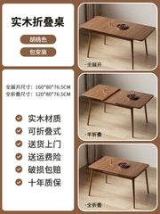 Luxury Minimalist Folding Dining Table – European Style Portable Mesa Dobrável for Kitchen