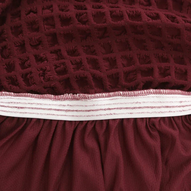 High Quality Seersucker Chair Cover For Dining Room Banquet Chair Slipcover Stretch Chair Skirt Elastic Wedding Chair Decoration