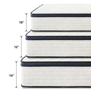 Queen Size Mattress Gel Memory Foam Hybrid Mattress , Pressure Relief, Medium Firm Comfort, Motion Isolation, Mattress in a box