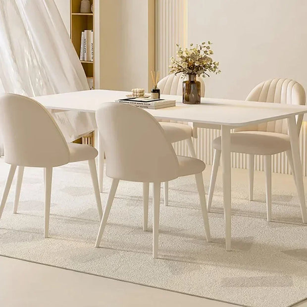 Wooden Nordic Dining Table Rectangle Minimalist Living Room Dining Table Simple Luxury Mesas De Jantar Garden Furniture Sets