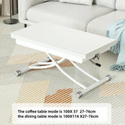 Multifunctional Dining Tables Lifting Folding Restaurant Tables Extendable Room Desk Dual-purpose Rectangular Dining Room Sets