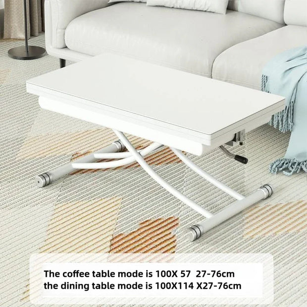 Multifunctional Dining Tables Lifting Folding Restaurant Tables Extendable Room Desk Dual-purpose Rectangular Dining Room Sets