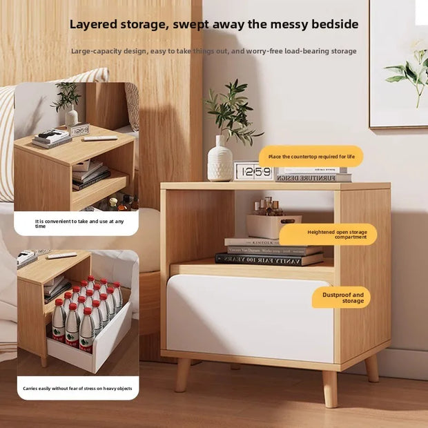 Bedside table Side cabinet Bedroom bedside drawer storage cabinet