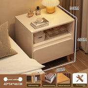 Bedside Table with Drawer – Bedroom Side Cabinet Storage Nightstand