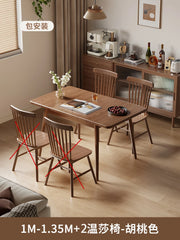 Luxury Minimalist Folding Dining Table – European Style Portable Mesa Dobrável for Kitchen