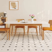 Luxury Mid-Century Wood Dining Table – Perfect for Restaurant, Kitchen, Coffee & Conference Use