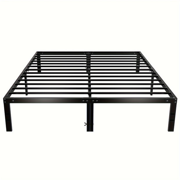 Metal Bed Frame – Sturdy Platform with Storage, No Box Spring Needed (Twin/Full/Queen/King)